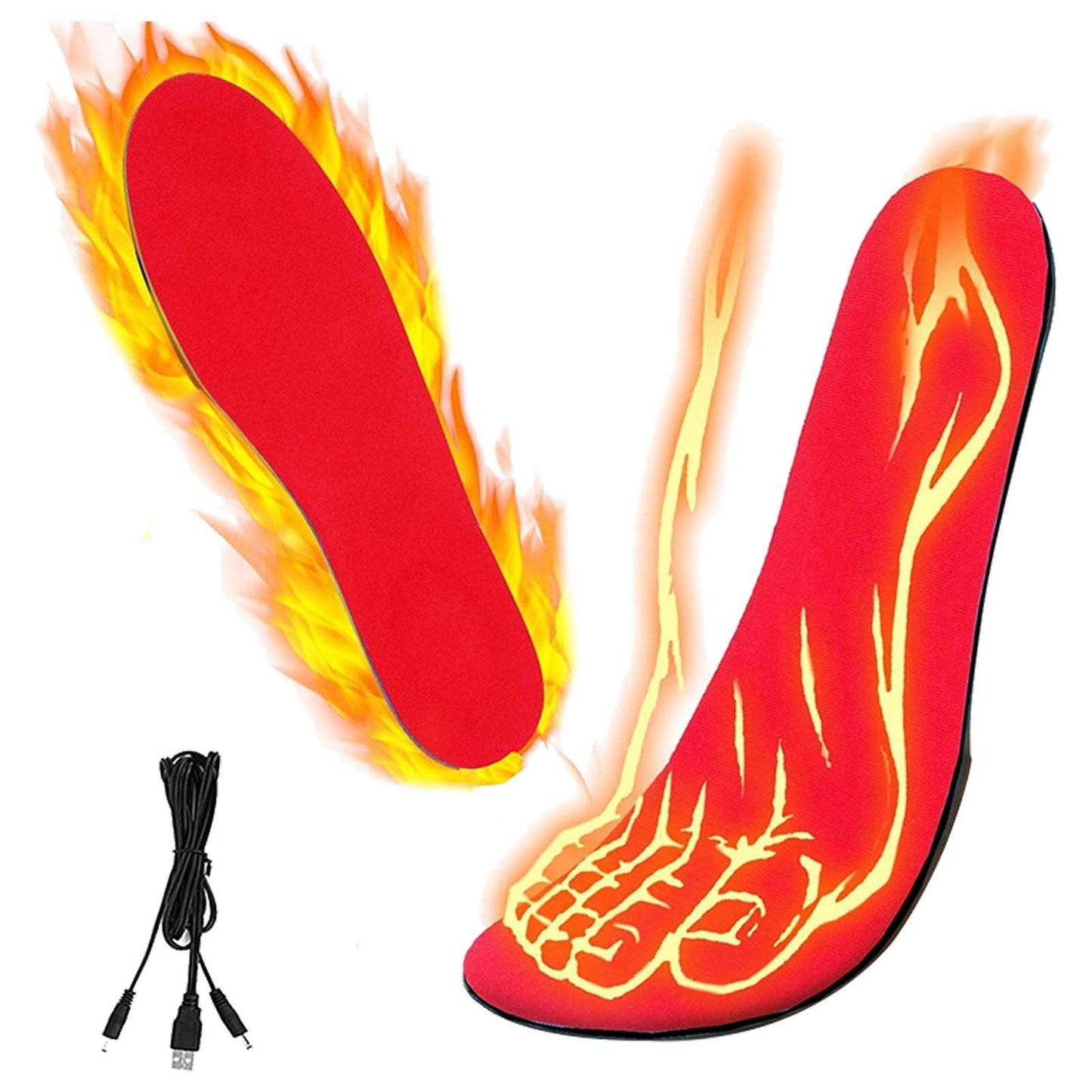 USB Heated Shoe Insoles for Winter