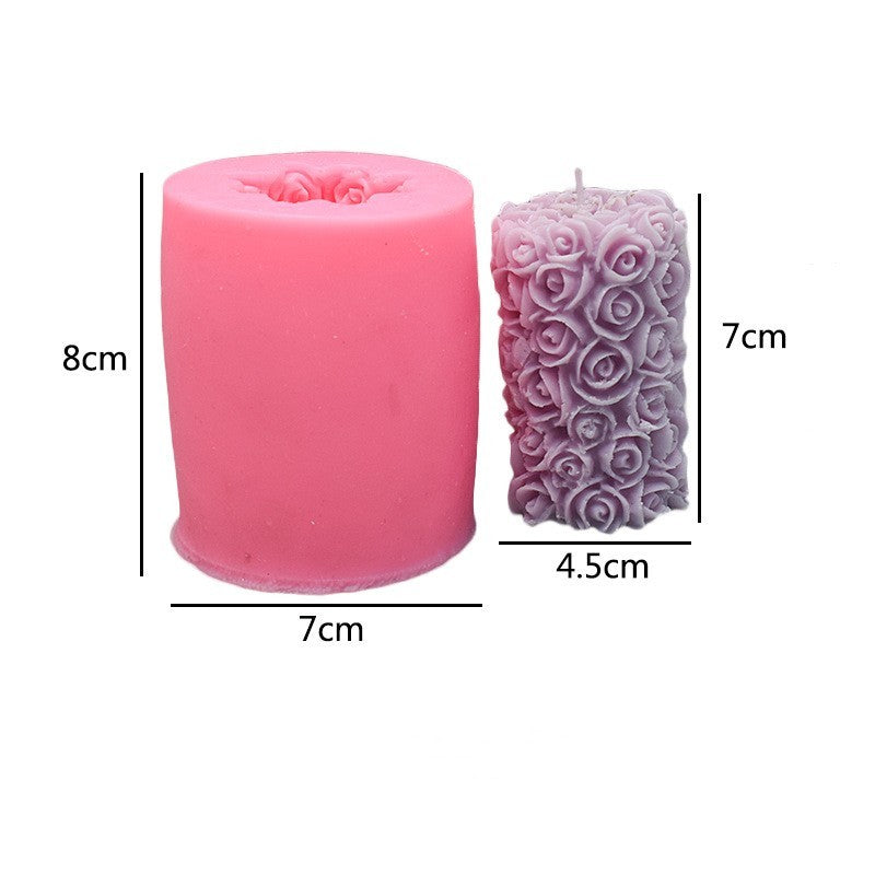 Rose Love Aromatherapy Candle Silicone Mold