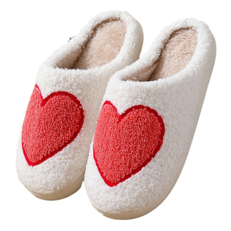 Valentines Indoor Home Plush Thermal Slippers