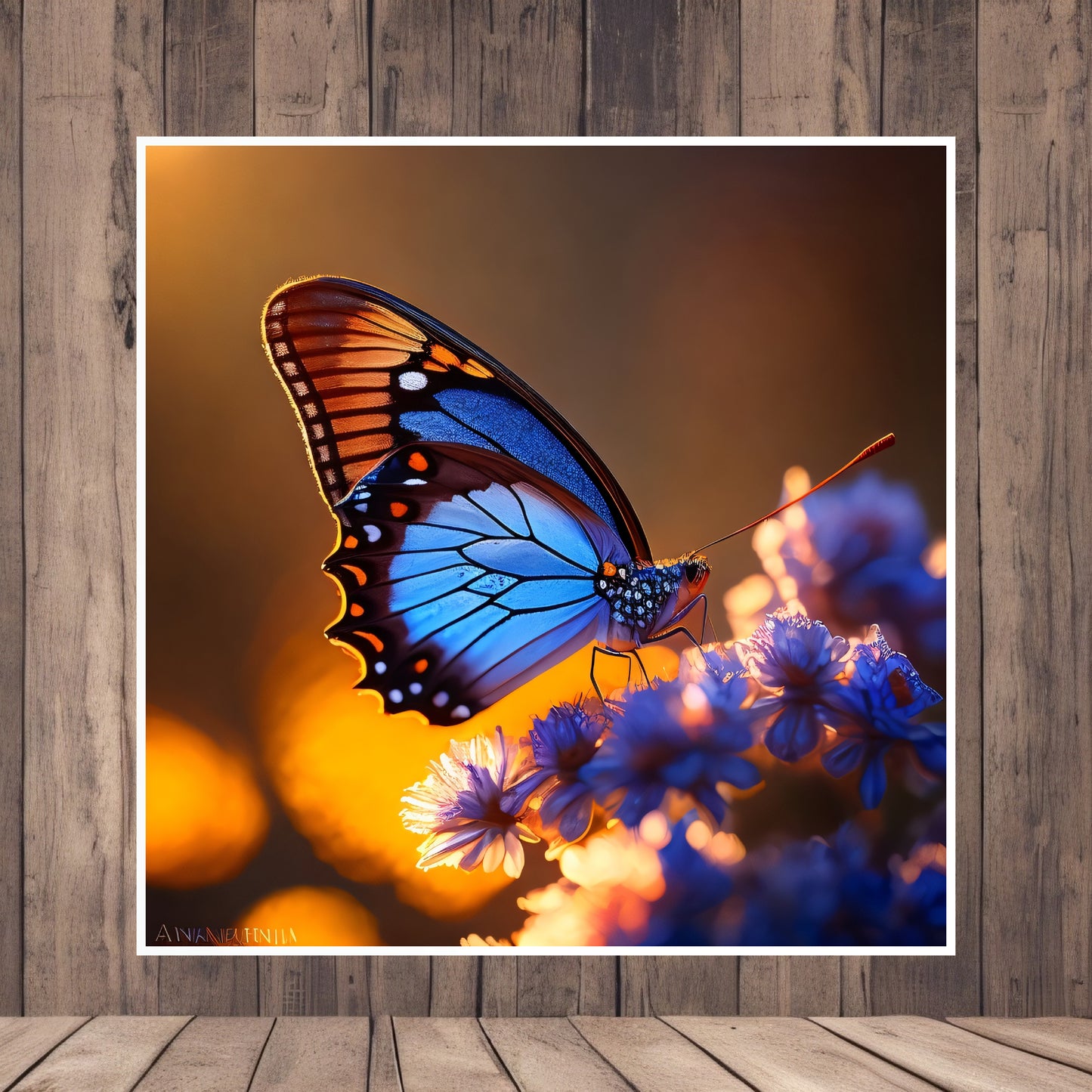 Angel Butterfly Super Natural Special Bugs Art Design sur Premium Matte Paper Restaurant ou Shop Design Grande Résolution 3